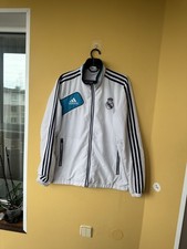 Real Madrid Track Jacket Mens size S White Adidas 2012-2013 Windbreaker