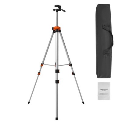 Aluminum Laser Level Tripod 27.36-38.18in Height Adjust, 1/4in Thread
