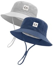 Baby Sun Hat Smile Face Toddler Boys Girls Bucket UPF 50 Summer 0-5 Years
