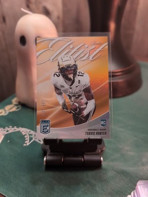 Travis Hunter 2025 Donruss Elite Elitist RC Orange #/199 SP #6 Football
