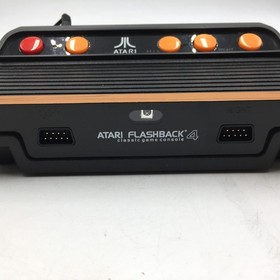 Atari Flashback 4 Home Console Black Classic Games Preloaded 1 Joystick +adapter