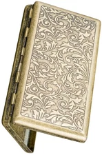 Cigarette Case Victorian Style Metal Holder for Regular King and 100's Size P...