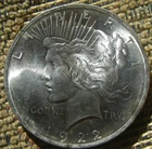 1922 Silver Peace Dollar BU