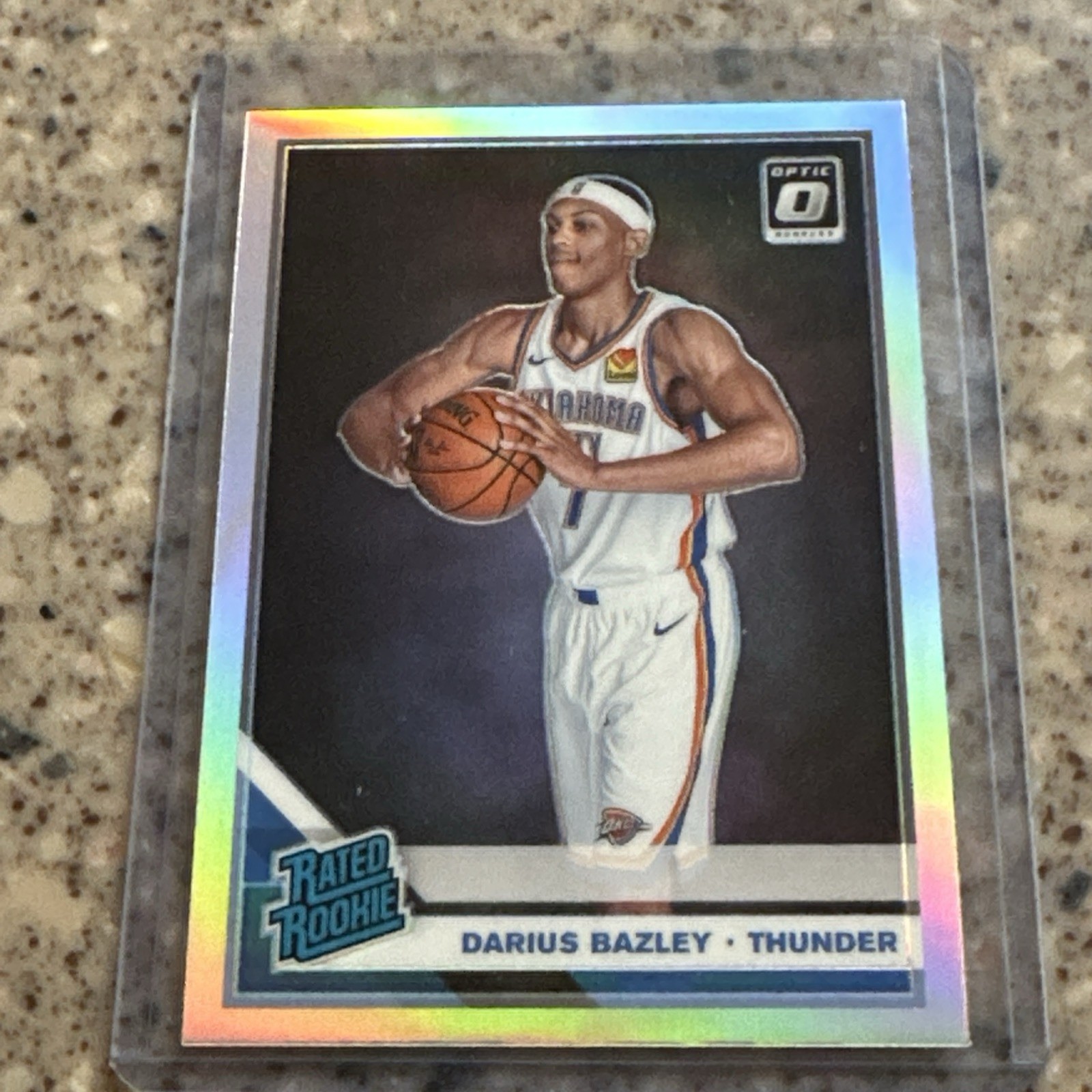 Darius Bazley 2019-20 Donruss Optic #156 Rated Rookie Holo Silver Prizm THUNDER