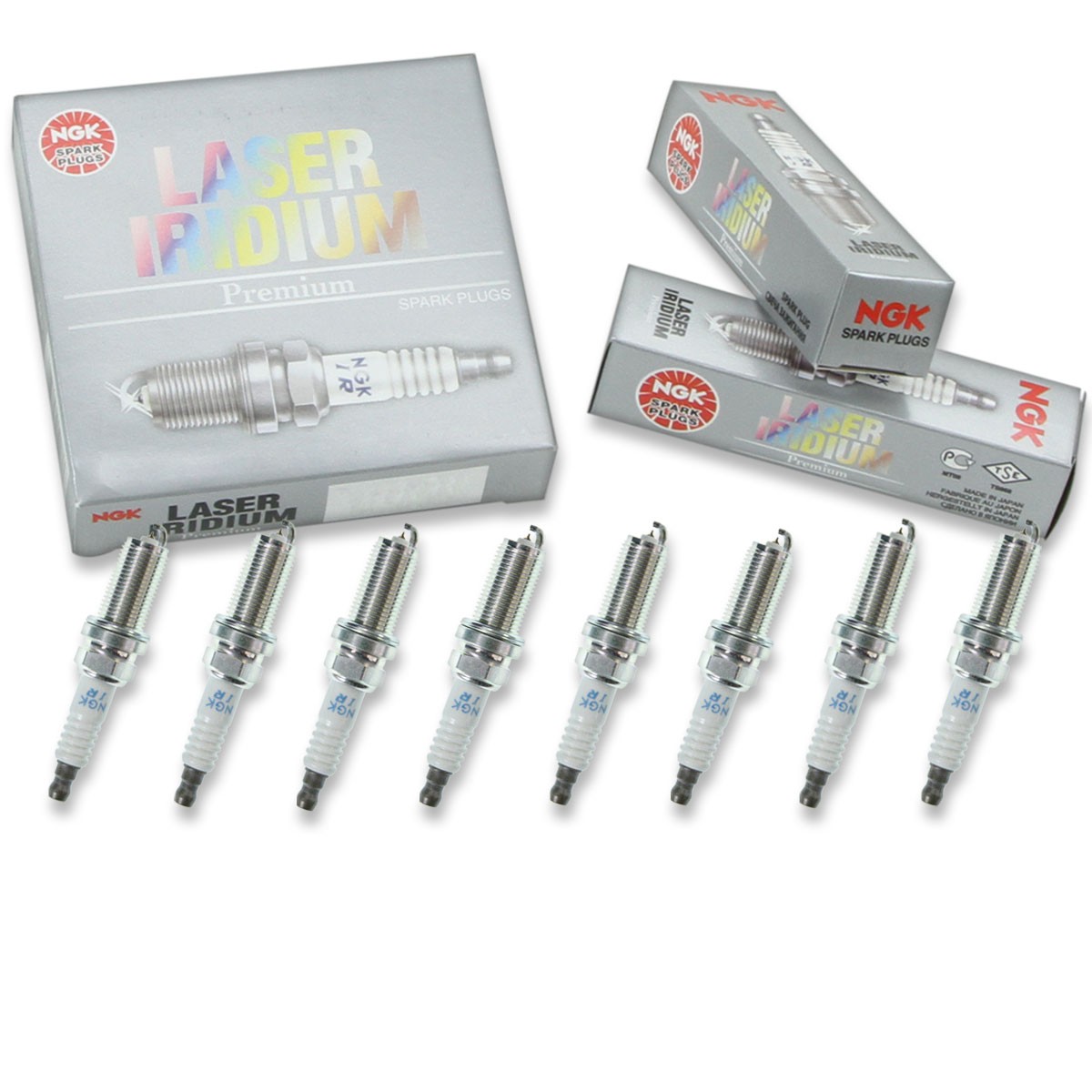 8 pc NGK 373 SILFR6B8 Laser Iridium Spark Plugs for PKH20TT IKH20TT 4704 vg