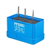 Pferd Tools Hartmetall KleinfräSstift Set 1504 Zahnung 3 Plus 3-Tlg. Ø 3Mm