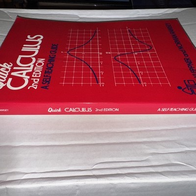 Wiley Self-Teaching Guides: Quick Calculus : A Self-Teaching Guide by Daniel...