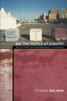 We, the People of Europe? von Balibar, Etienne | Buch | Zustand gut