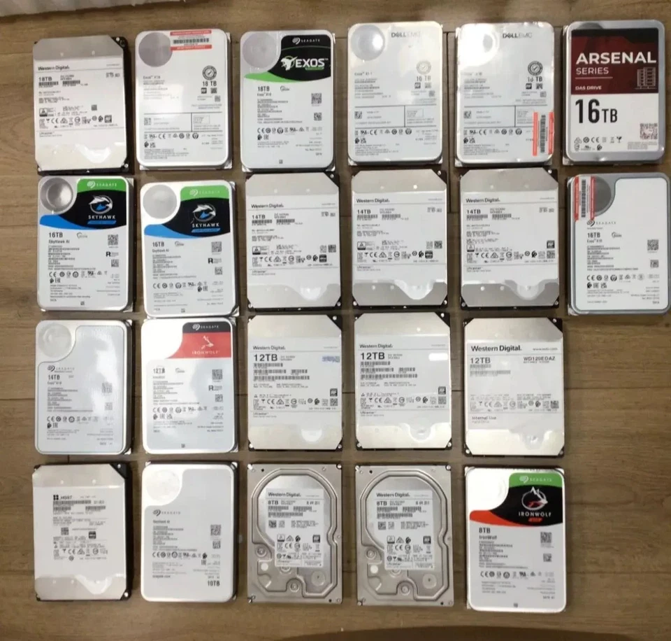 HARD DRIVE 3.5" 8TB 10TB 12TB 16TB 18TB SATA HDD CCTV DESKTOP PC DVR CCTV NAS OP - Image 3 of 4