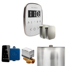 Mr Steam ButlerFlex Max Steam Pkg w/TempoFlex Ctrl-Steamhead-Wht Pol Nickel