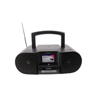 Sony ZS S3iPN CD Boombox AM/FM Radio iPod iPhone Dock AUX Portable