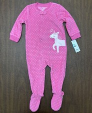 New Carter  s Girl 18 Month Unicorn Footie Pajamas