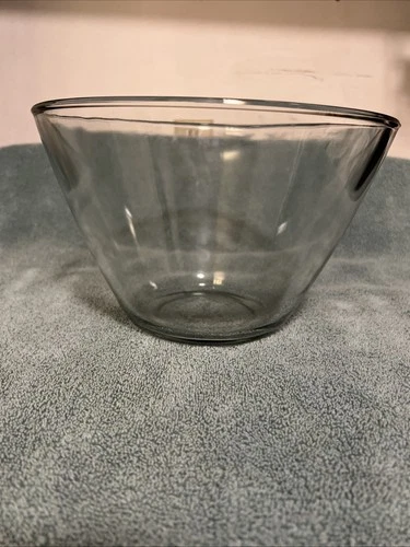 Anchor Hocking Large 10" Diameter Clear Glass 4 QT 4L Mixing Bowl Baking Cooking