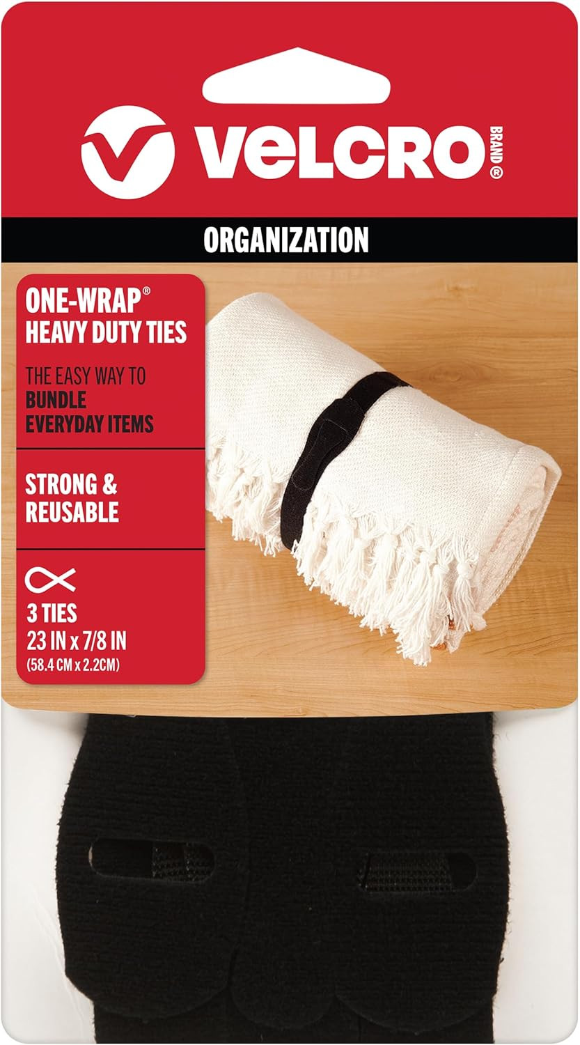 VELCRO Brand ONE-WRAP -Ties | Reusable Pre-Cut and Self Gripping 
