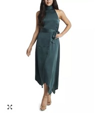 NWT Vince Camuto Holiday Ever green High Neck Dress Size 12