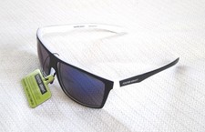 Foster Grant TR90 Polarized Sunglasses Black with White Plastic Frame