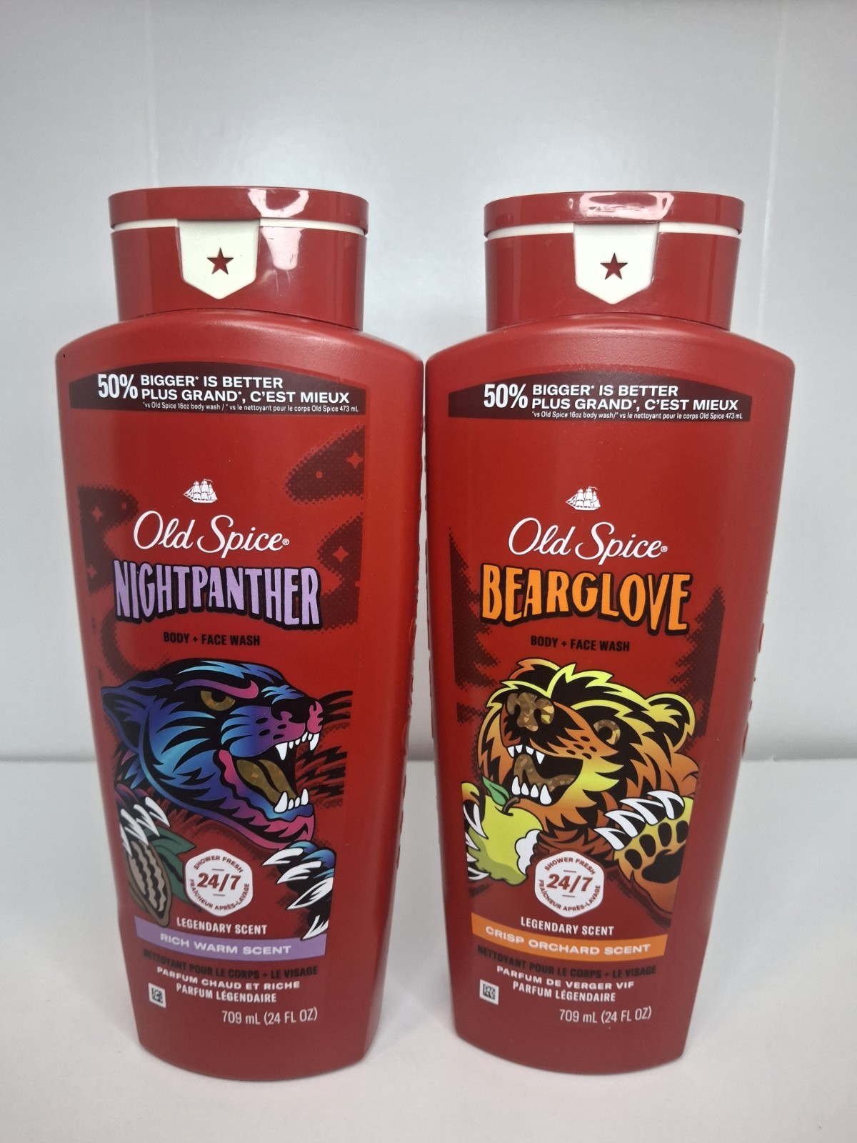 (Pack of 2) Old Spice Bearglove Orchard + Nightpanther Scent