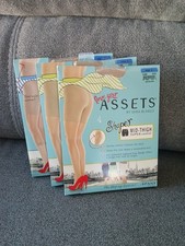 4pair-NWT Love Your Assets 3 Nude 1 black Hi-Waist Mid-Thigh Shaper, Size 4 XL 