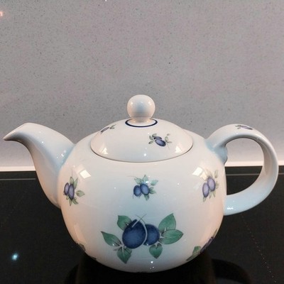 Royal Doulton Everyday Blueberry Obst Muster Teekanne 1,5pt Fine China TOP