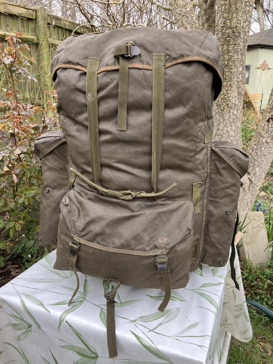 British Army SAS Rucksack Butyl Nylon Para Bergan Bag Complete w
