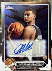 2023-24 Topps Chrome RC Victor Wembanyama Rookie Autograph SA Spurs CG-VW