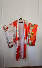 Asian Faux Silk Kimono