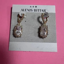 Alexis Bittar Framed Cushion Drop Earrings NWT