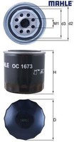 Mahle OC1673 ÖLfilter MotoröLfilter