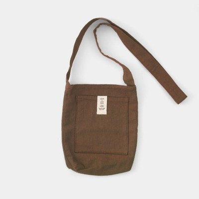 TRAVELER S FACTORY Sacoche Brown Reversible Small Shoulder bag Cotton