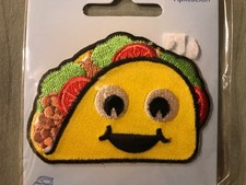 Lot 5 taco Iron-On Embroidered Applique