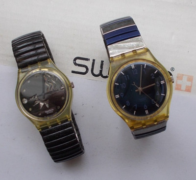 Lot of 2 STD GENT SWATCH WATCHES   EXCELLENT   VINTAGE   L@@K  WOW