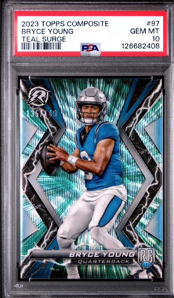 Bryce Young Topps Composite #97 Teal Surge