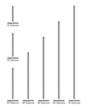 Hinkley Lighting 990012F 12"L Downrod for Hinkley Ceiling Fans - Grey