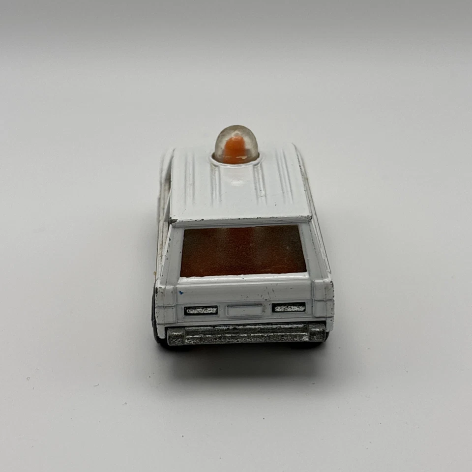 VTG Matchbox Rolamatics Range Rover Police Patrol #20 1975 Diecast Car England - Image 3 of 4