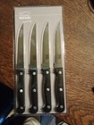 4 Steakmesser Edelstahl Pizzamesser Steak Messer Grillbesteck Fleischmesser Set