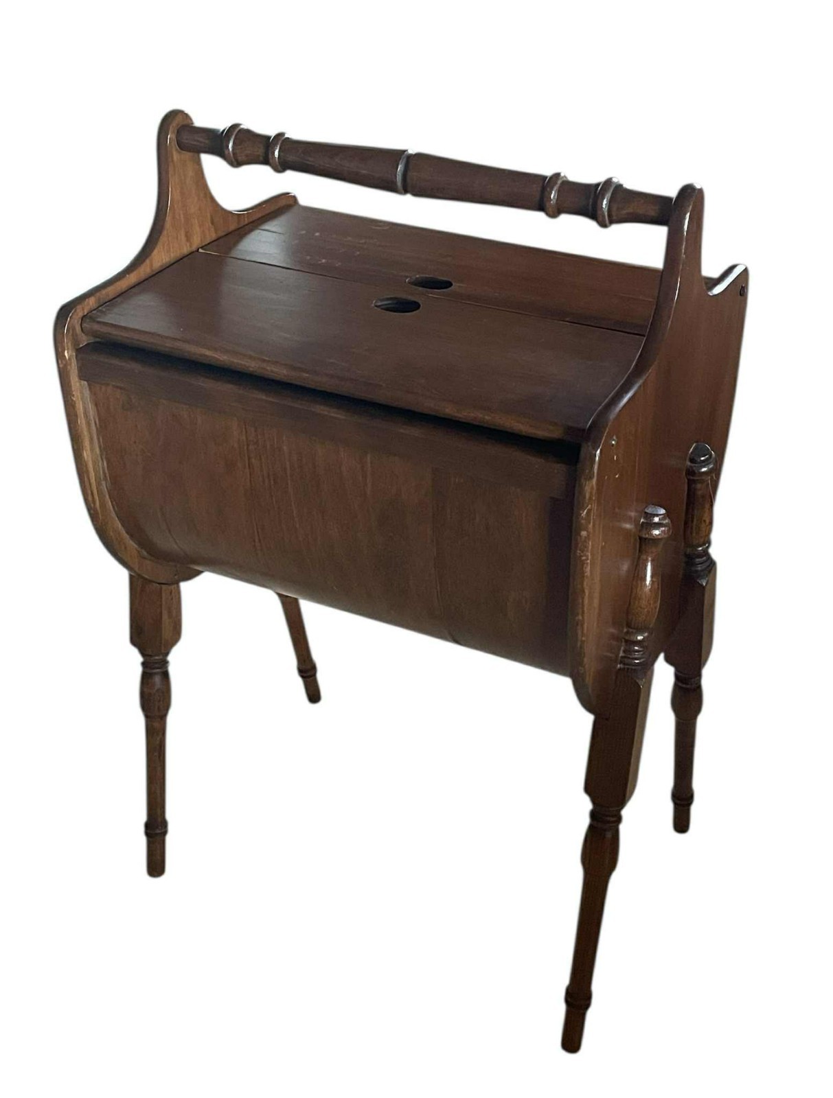 Antique Sewing Box Priscilla Sewing Stand Sewing Cabinet Knitting Box 26x16x13”