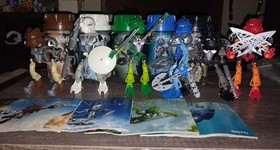 Lego Bionicle Set Toa Nuva 8566 8567 8568 8570 8571 8572 W/ Canisters & 4 Manual