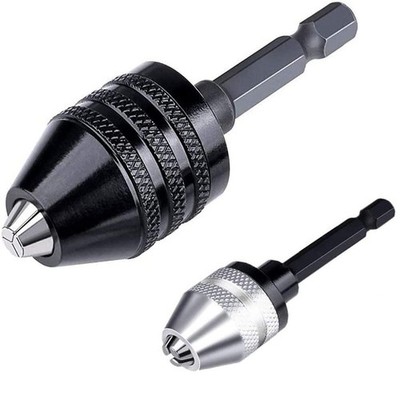 Fixinus 2 Pieces Drill Chuck Adapter - 1/4 Inch Hex Shank Bit Adapter,... 