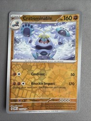 Crabominable 115/197 Obsidian Flames Reverse Holo Uncommon