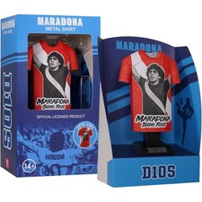 Maradona Metal Football Shirt Personalised 1976/81 The Young Maestro Alloy Shirt