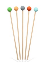 Holzpfeile Set, 5 tlg. mit bunten Filzk&ouml;pfen