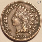 1862 Indian Head Penny Cent