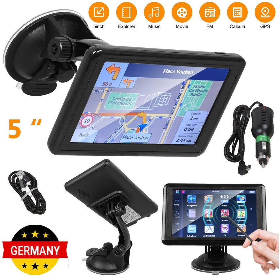 5 Zoll Navigationsgerät GPS NAVI Mit TF T-Touchscreen Auto LKW PKW Navi 8G+128MB - Bild 4 von 4
