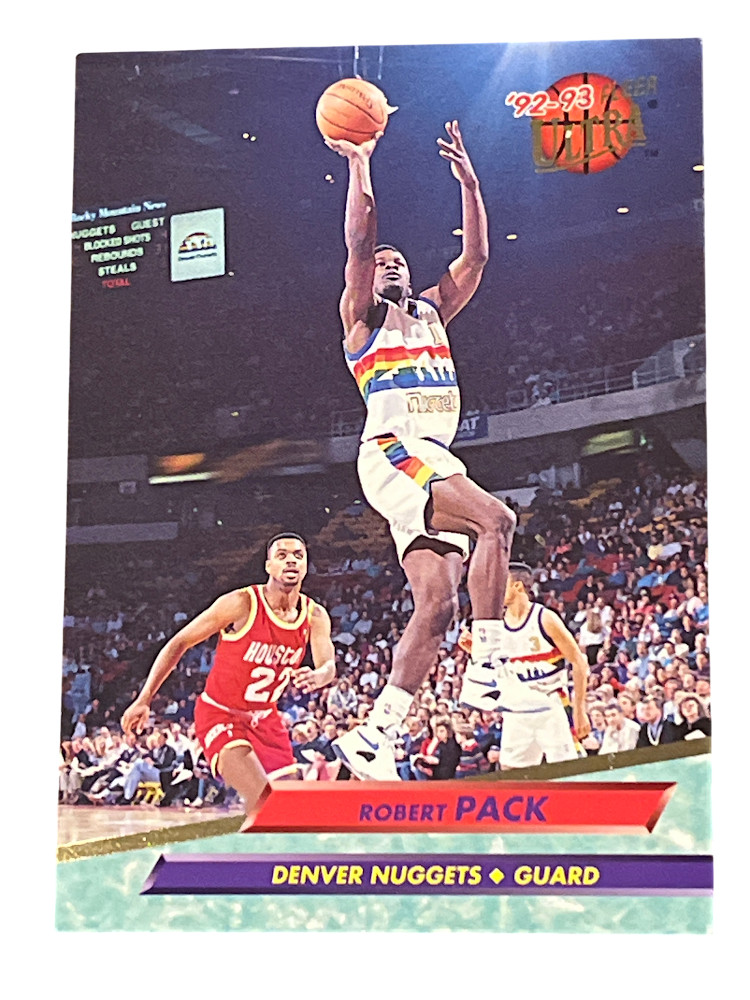 1992-93 Fleer Ultra Robert Pack #253 Denver Nuggets Glossy Basketball Card