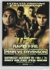 2009 Topps UFC Fight Poster Review UFC80 ( ) BJ Penn Joe Stevenson Rookie RC