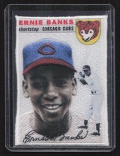 2021 Topps Ernie Banks Iconic Card Manufactured Patches Cloth Card