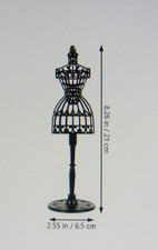 READ: Hollow Hard Plastic Black Mannequin Doll Stand for 11"-12" doll clothes