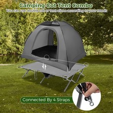 Camping Cot Tent Combo 2 Person Off Ground Shelter