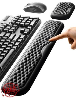 Vaydeer Keyboard Mouse Wrist Rest Memory Foam Pad