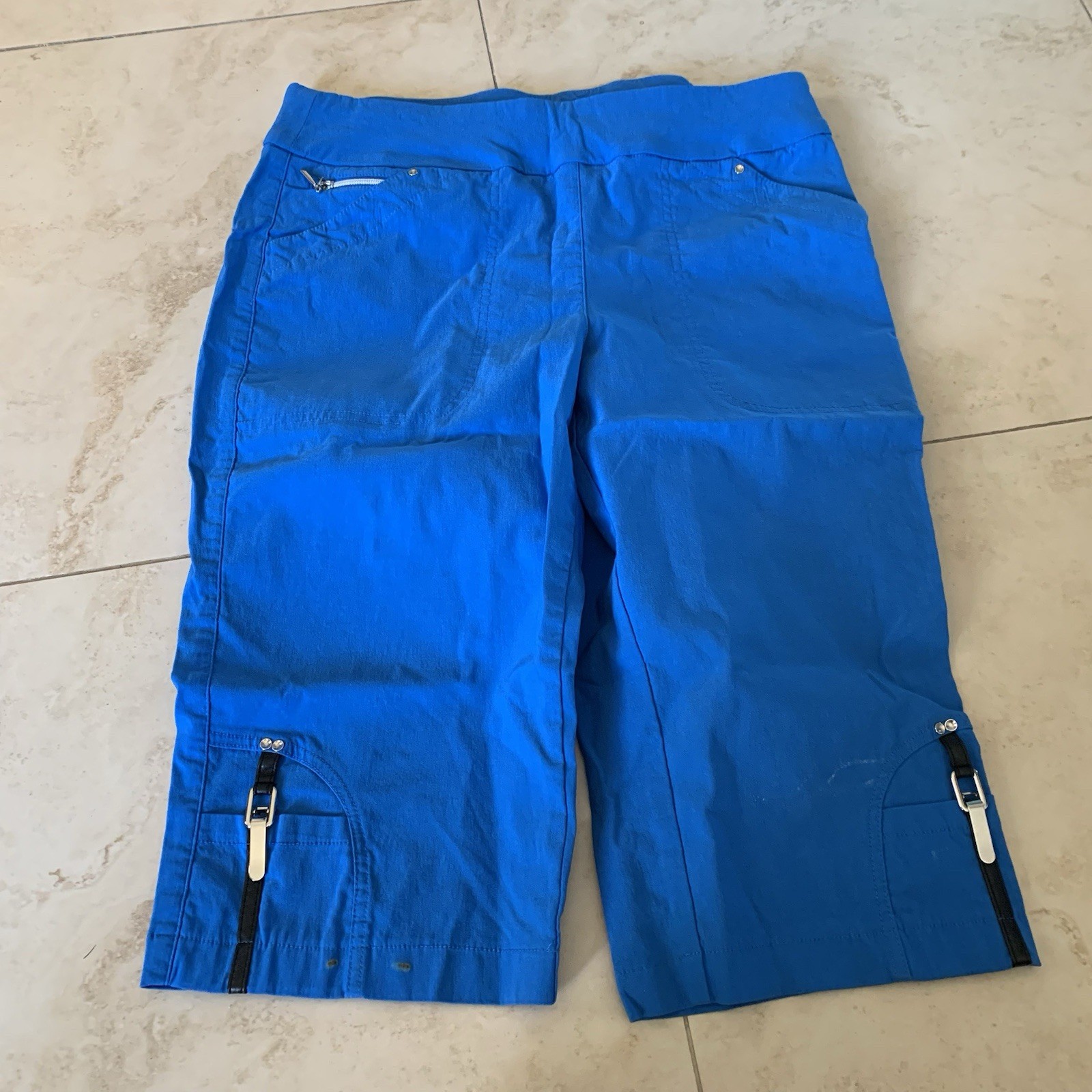 JAMIE SADOCK Womens 10 Capri Shorts Cargo Zippers Pockets Golf